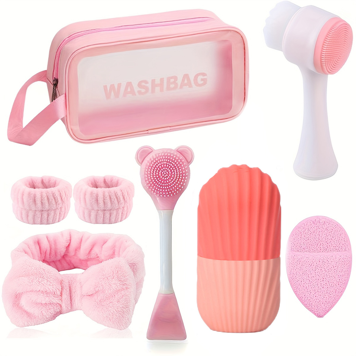 Luxury Skincare Gift Set - 8-piece silicone skincare set with ice