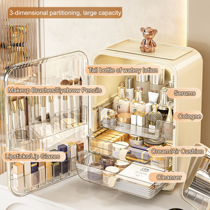 Cosmetic organizer large capac - Luxury Skincare Fridge のレビューと価格