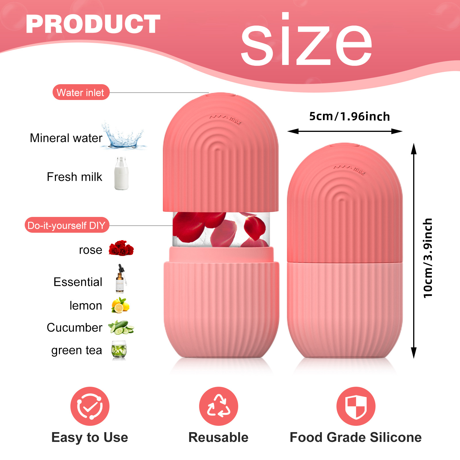 1pc silicone face ice cube mol - Luxury Skincare Gift Set のレビューと価格