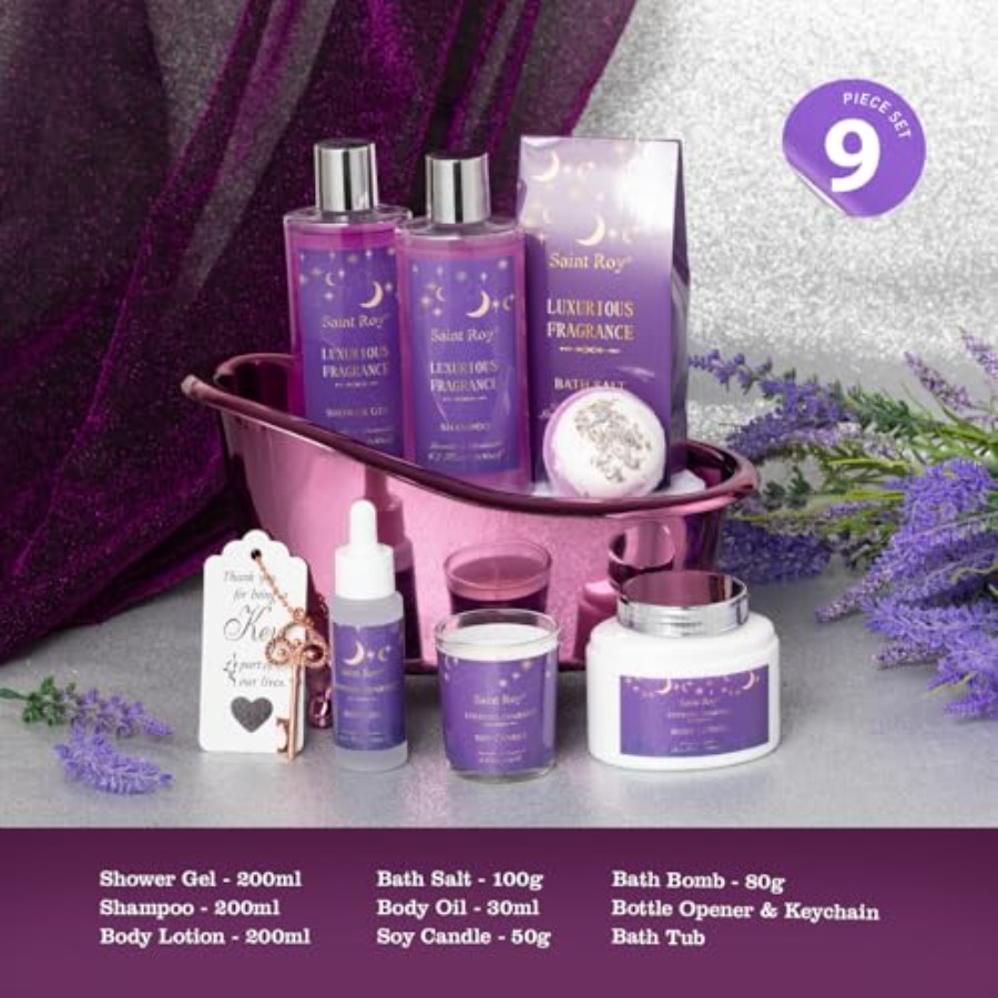 Bath Basket Spa Kit Spa Gifts  - Luxury Skincare Gift Set のレビューと価格
