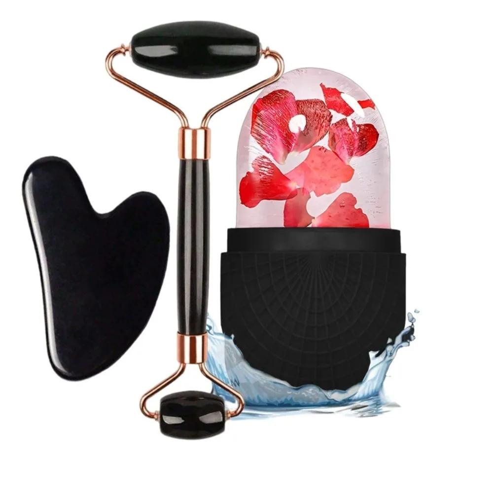 3Pcs Ice Face Roller Gua Sha B - Luxury Skincare Gift Set のレビューと価格