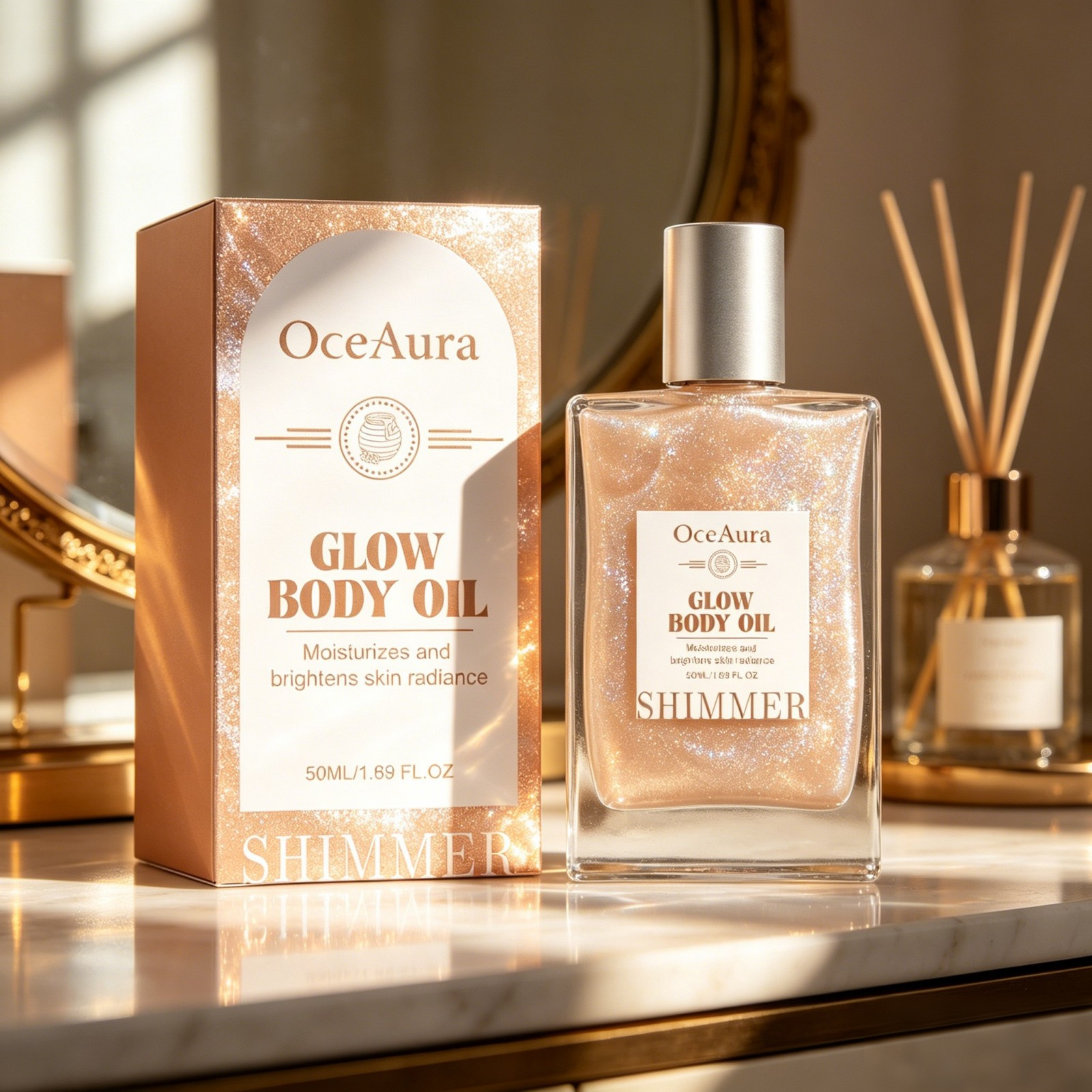 OceAura Honey Glow Body Oil Si - Luxury Natural Skincare のレビューと価格