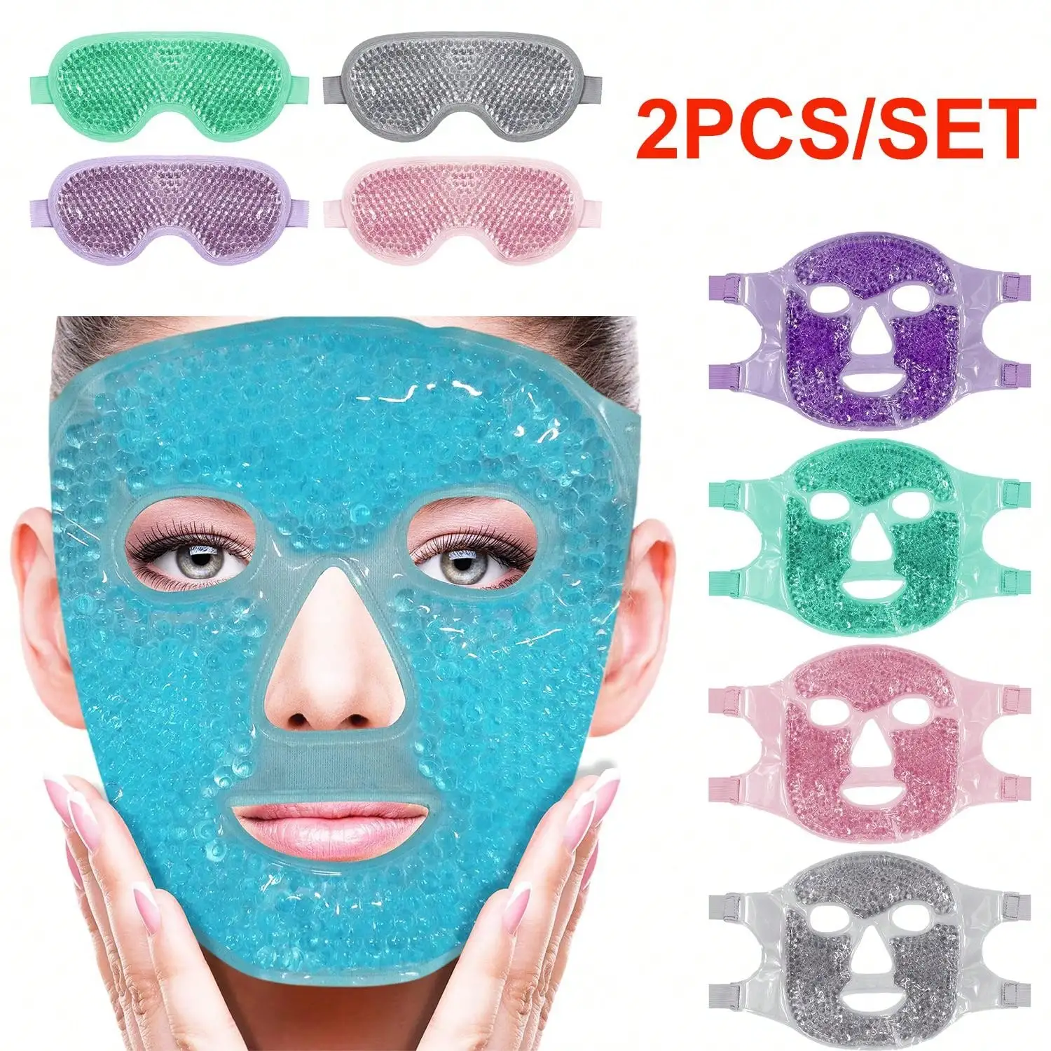 Gel Cooling Ice Face Eye Mask  - Luxury Skincare Gift Set のレビューと価格