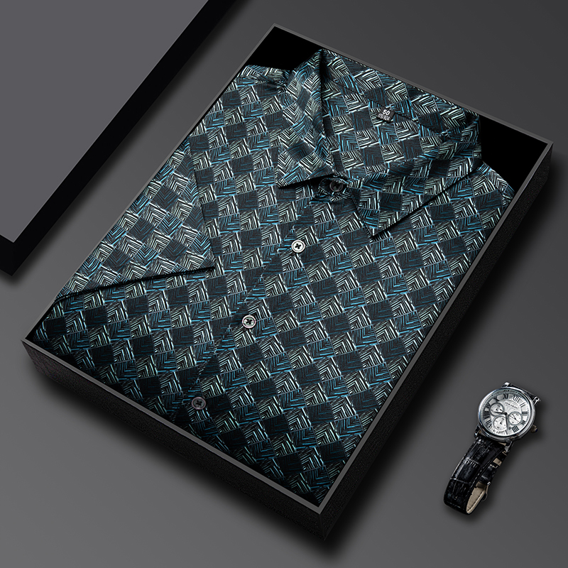 Luxurious Silk Print Shirts Fo - Luxury Skincare For Men のレビューと価格