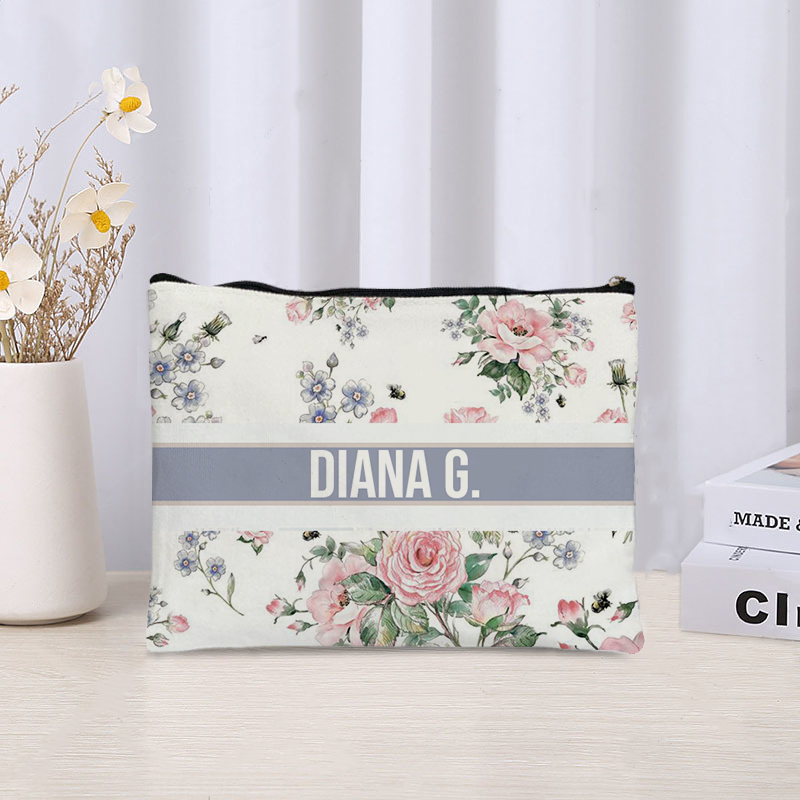 Custom Makeup Bag Trendy Canva - Luxury Skincare And Makeup Brands のレビューと価格