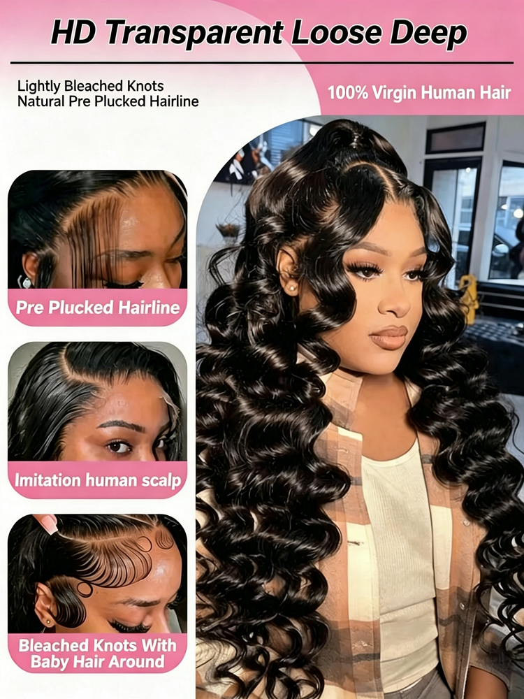 13x6 HD Loose Deep Wave Lace F - Ultra Luxury Skincare のレビューと価格