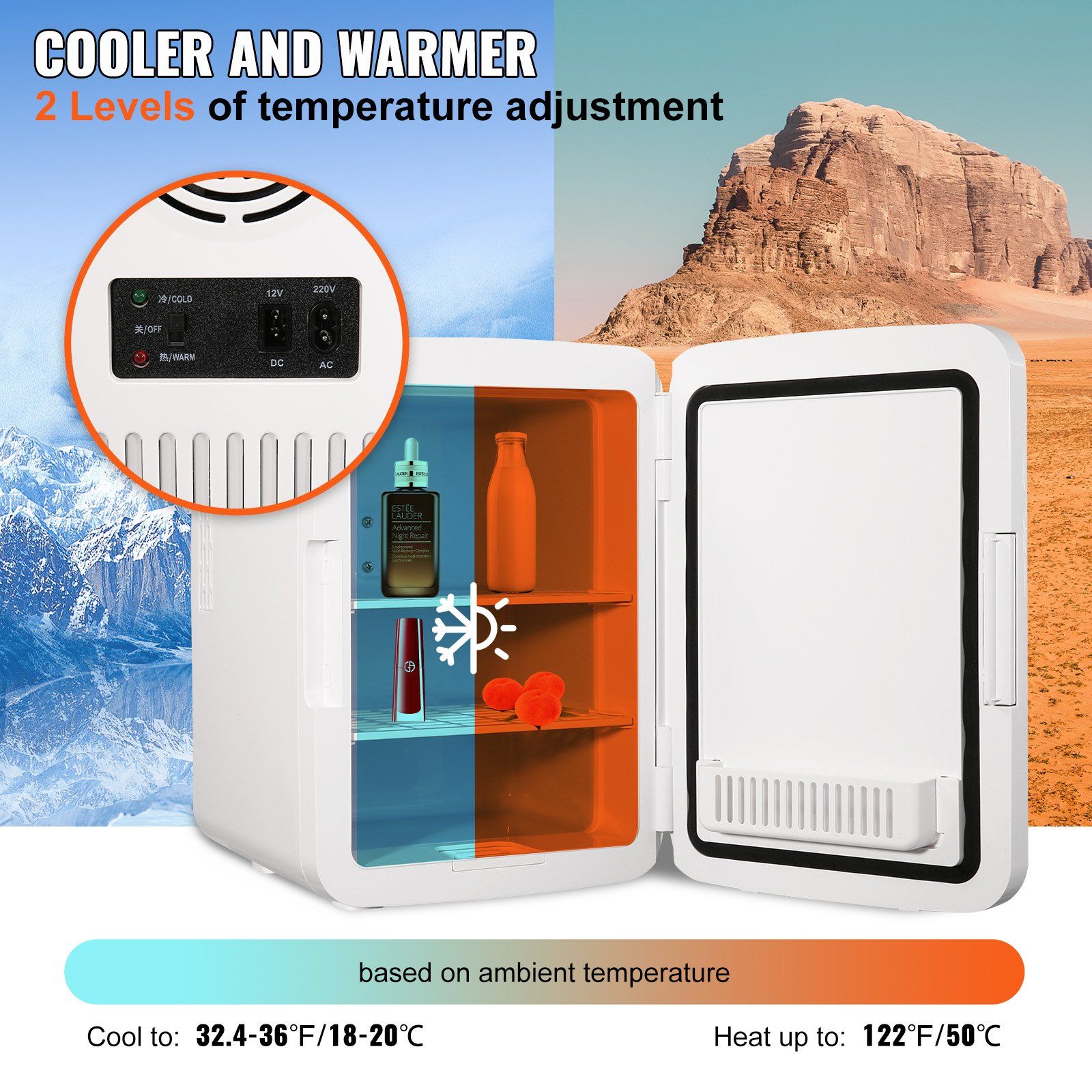 Mini 10-Liter/12-Can Portable  - Luxury Skincare Fridge のレビューと価格